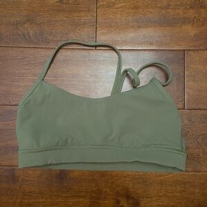 Olive Green Women's Sports Bra